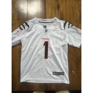 Nike Ja'Marr Chase Cincinnati Bengals Jersey Youth XL White NFL Football #1